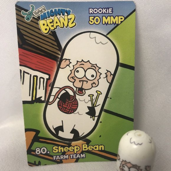 Mighty Beanz | Toys | Mighty Beanz 8 Sheep Bean From Farm Team Card ...